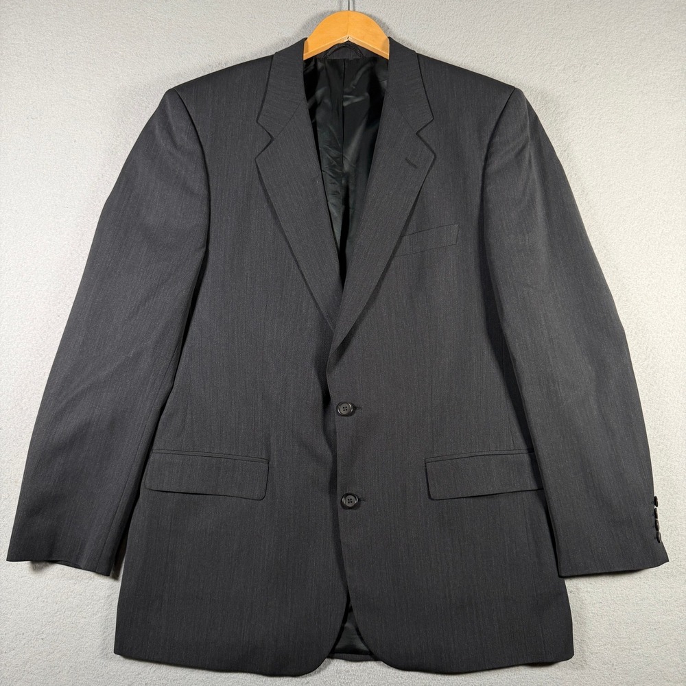 Ermenegildo Zegna High Performance Wool Blazer Charcoal Grey 42 Made in Germany